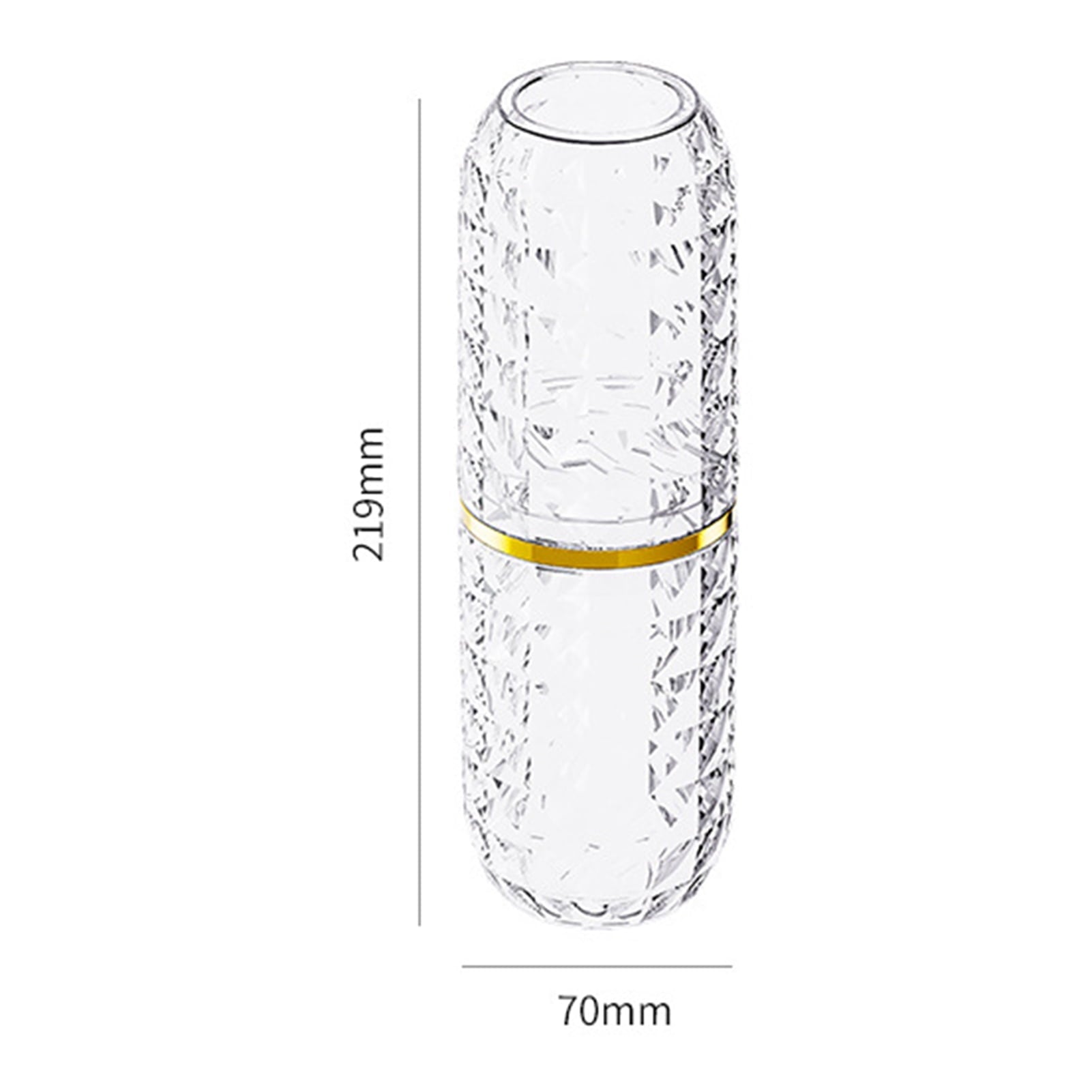 harmtty Toothbrush Box Large Capacity Light Luxury Portable Travel Toothbrush Toothpaste Holder Case for V1189-WXFWAL-20260319-01140