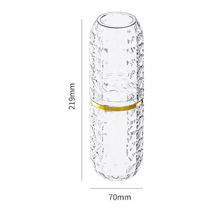harmtty Toothbrush Box Large Capacity Light Luxury Portable Travel Toothbrush Toothpaste Holder Case for V1189-WXFWAL-20260319-01141