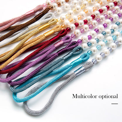 Visland 2 Pack Acrylic Pearl Curtain Tie Backs Curtain Hooks, Elegant Beads Curtain Rope Straps, Decorative V1189-WXFWAL-20260319-01156