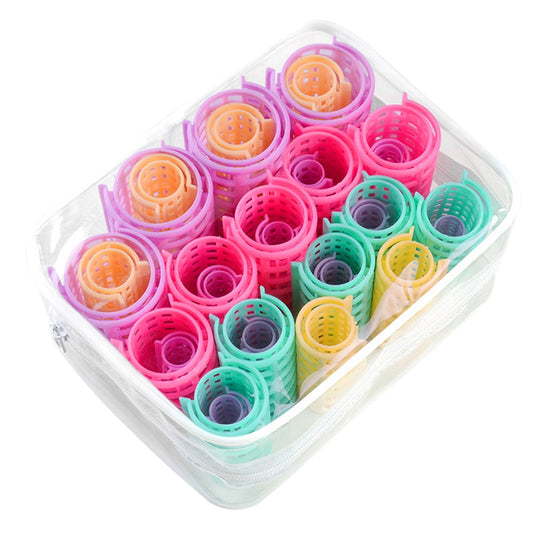 CIYAPED 30 Pieces Plastic Hair Rollers Curlers Snap Rollers Self Grip Rollers Hairdressing Curlers No Heat V1189-WXFWAL-20260319-01163