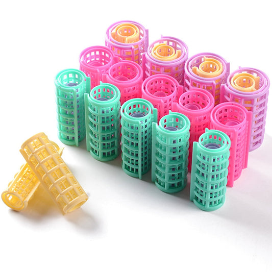 CIYAPED 30 Pieces Plastic Hair Rollers Curlers Snap Rollers Self Grip Rollers Hairdressing Curlers No Heat V1189-WXFWAL-20260319-01163
