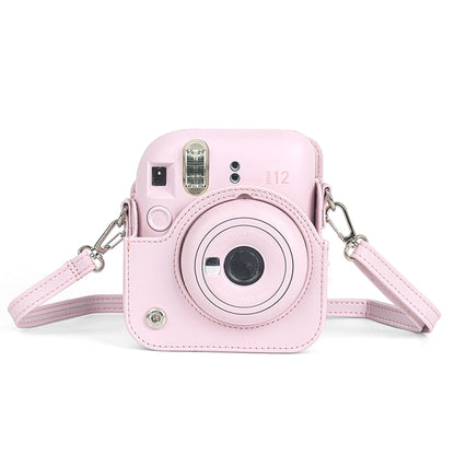 For Instax Mini 12 Camera Case PU Leather Soft Silicone Cover Bag for Fujifilm Polaroid Film Camera Bag V1189-WXFWAL-20260319-01170