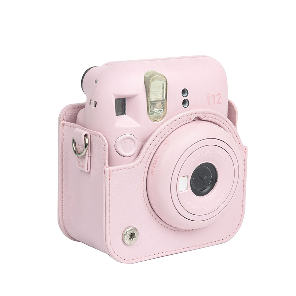 For Instax Mini 12 Camera Case PU Leather Soft Silicone Cover Bag for Fujifilm Polaroid Film Camera Bag V1189-WXFWAL-20260319-01170