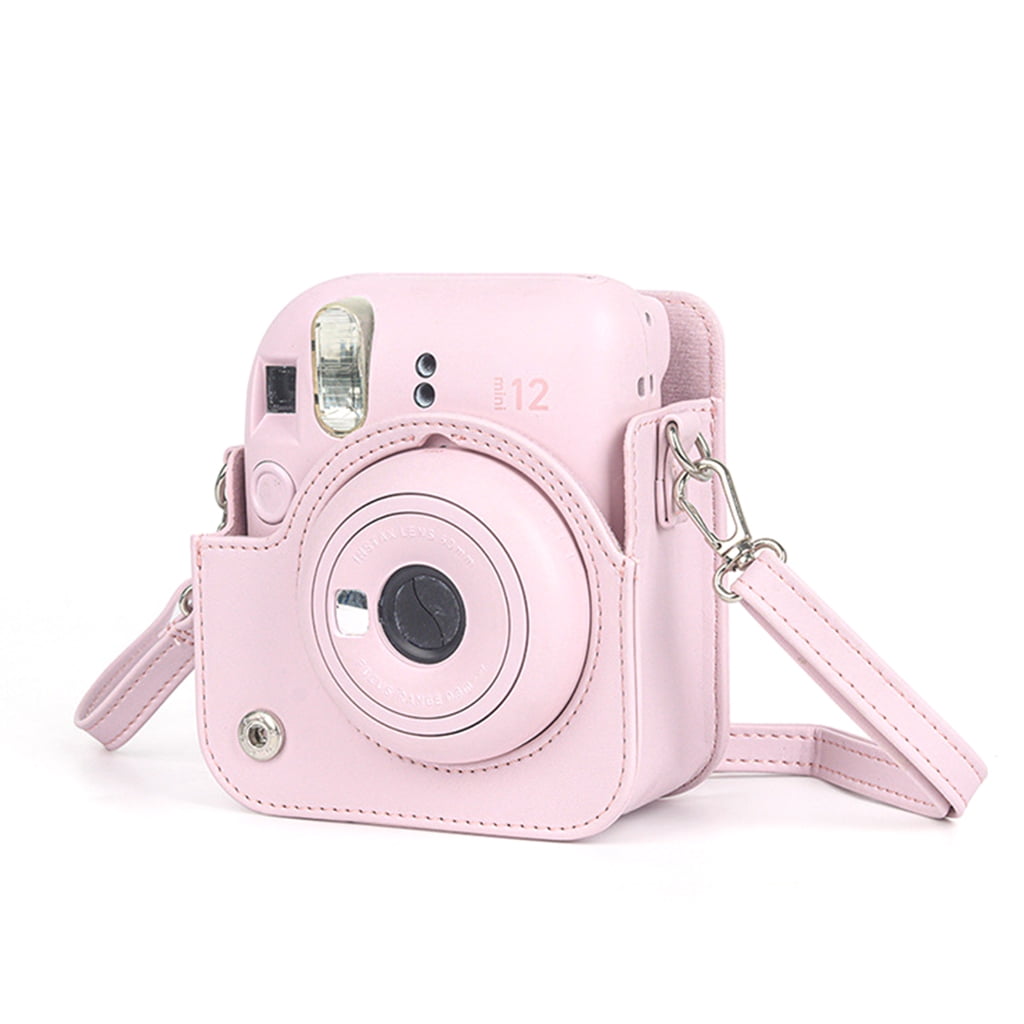 For Instax Mini 12 Camera Case PU Leather Soft Silicone Cover Bag for Fujifilm Polaroid Film Camera Bag V1189-WXFWAL-20260319-01170