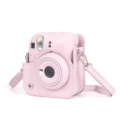 For Instax Mini 12 Camera Case PU Leather Soft Silicone Cover Bag for Fujifilm Polaroid Film Camera Bag V1189-WXFWAL-20260319-01170
