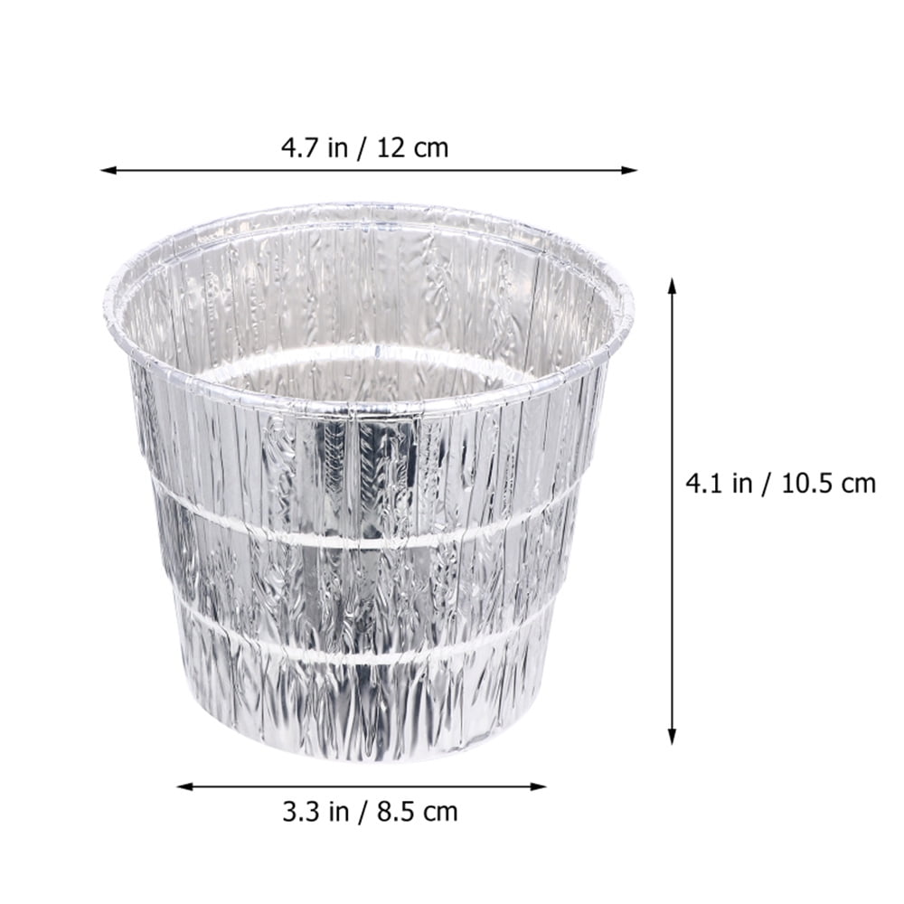 12 Pack Disposable Drip Grease Bucket Liners, Grill Drip Tray, Disposable Foil Liner for BBQ Drip Bucket V1189-WXFWAL-20260319-01177