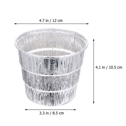 12 Pack Disposable Drip Grease Bucket Liners, Grill Drip Tray, Disposable Foil Liner for BBQ Drip Bucket V1189-WXFWAL-20260319-01177