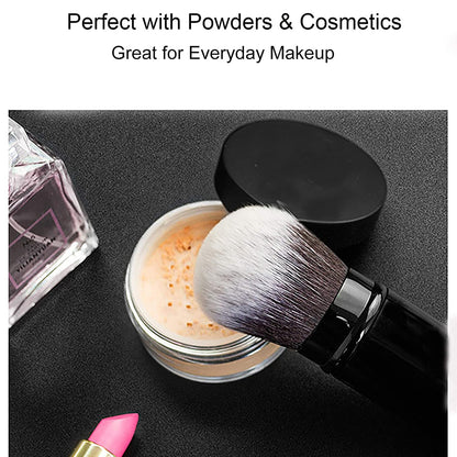 Retractable Foundation Makeup Brushes, Travel Flat Top Kabuki Powder Brush V1189-WXFWAL-20260319-01179