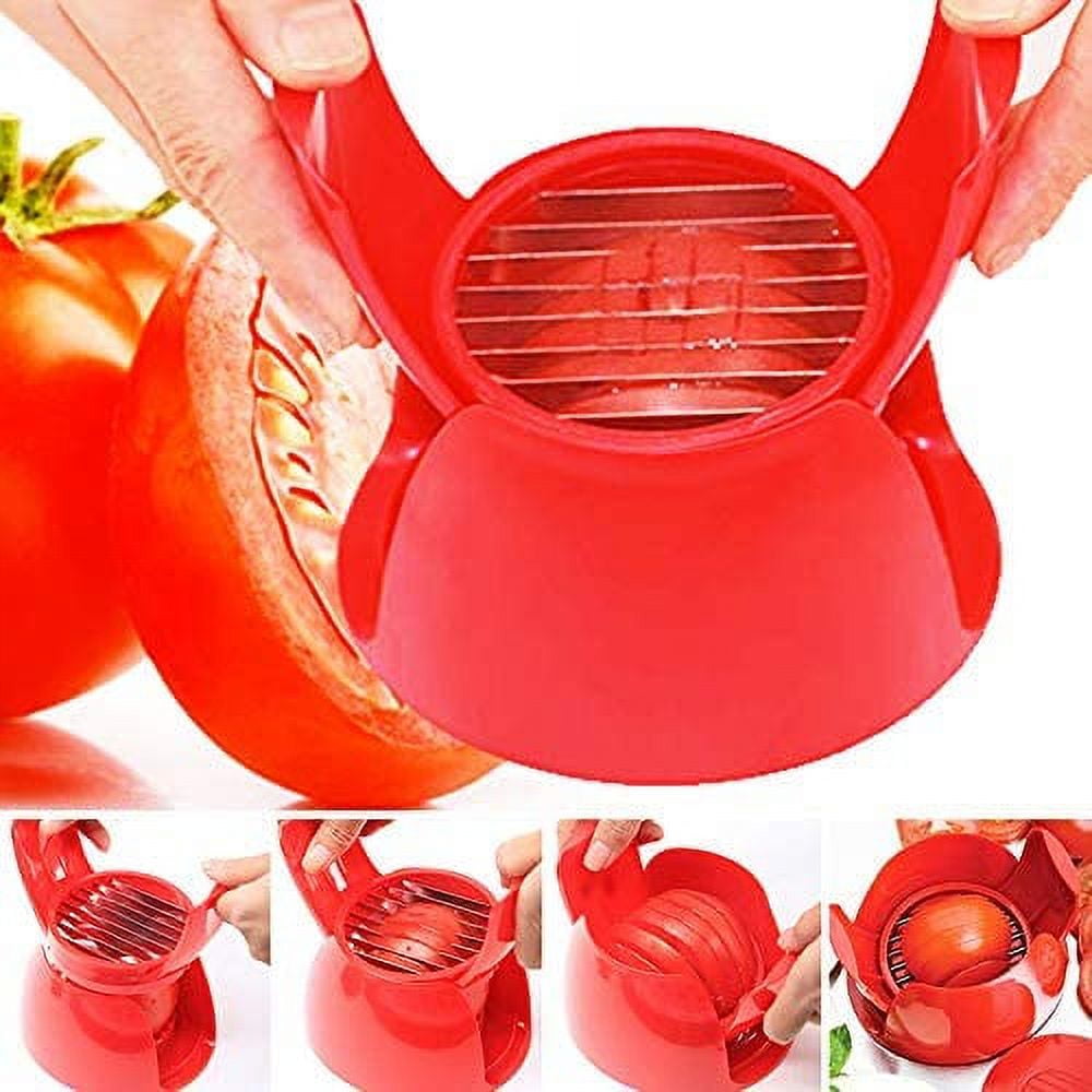 Fruit and Vegetable Cutter, 1 Slicer Tomato Potato Onion Fruit Vegetable Slicer Tomato Slicer Stand Kitchen V1189-WXFWAL-20260319-01206