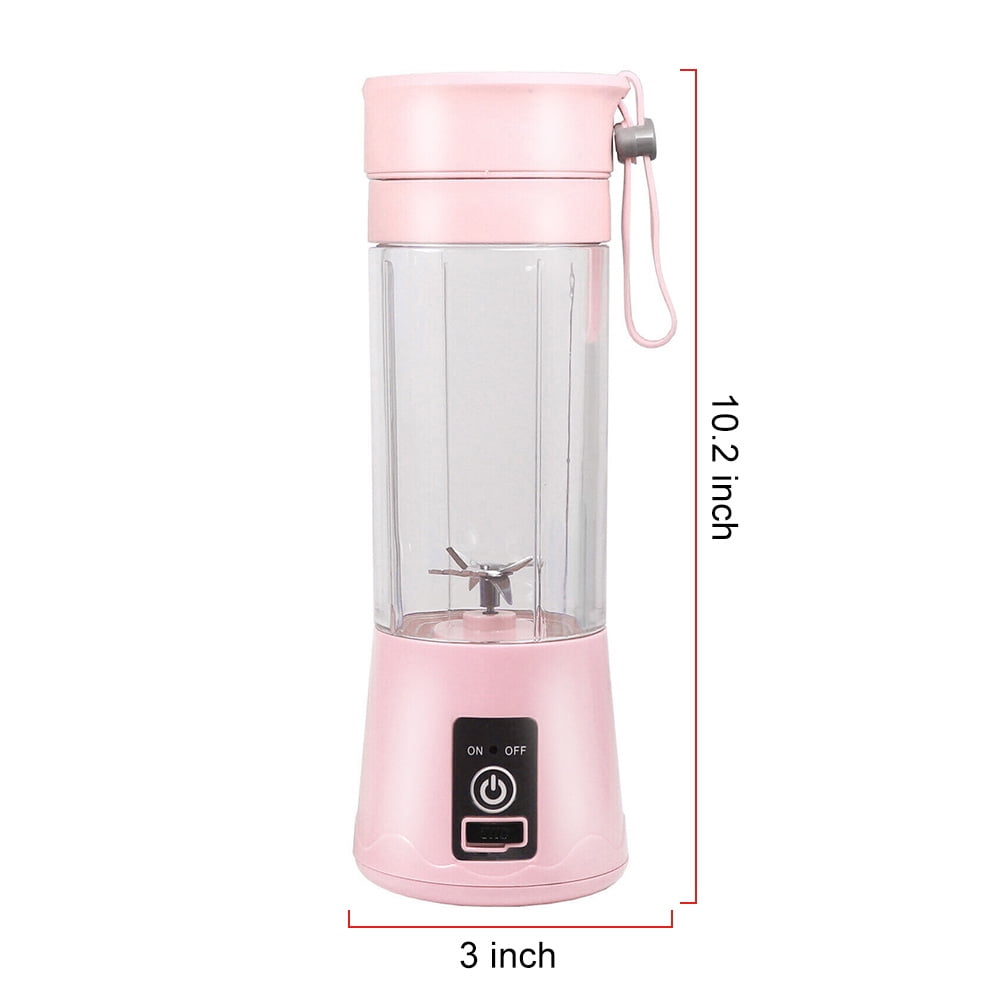 Mini Portable Blender,Smoothies Personal Blender Mini Shakes Juicer Cup USB Rechargeable With 6 blades,White V1189-WXFWAL-20260319-01211