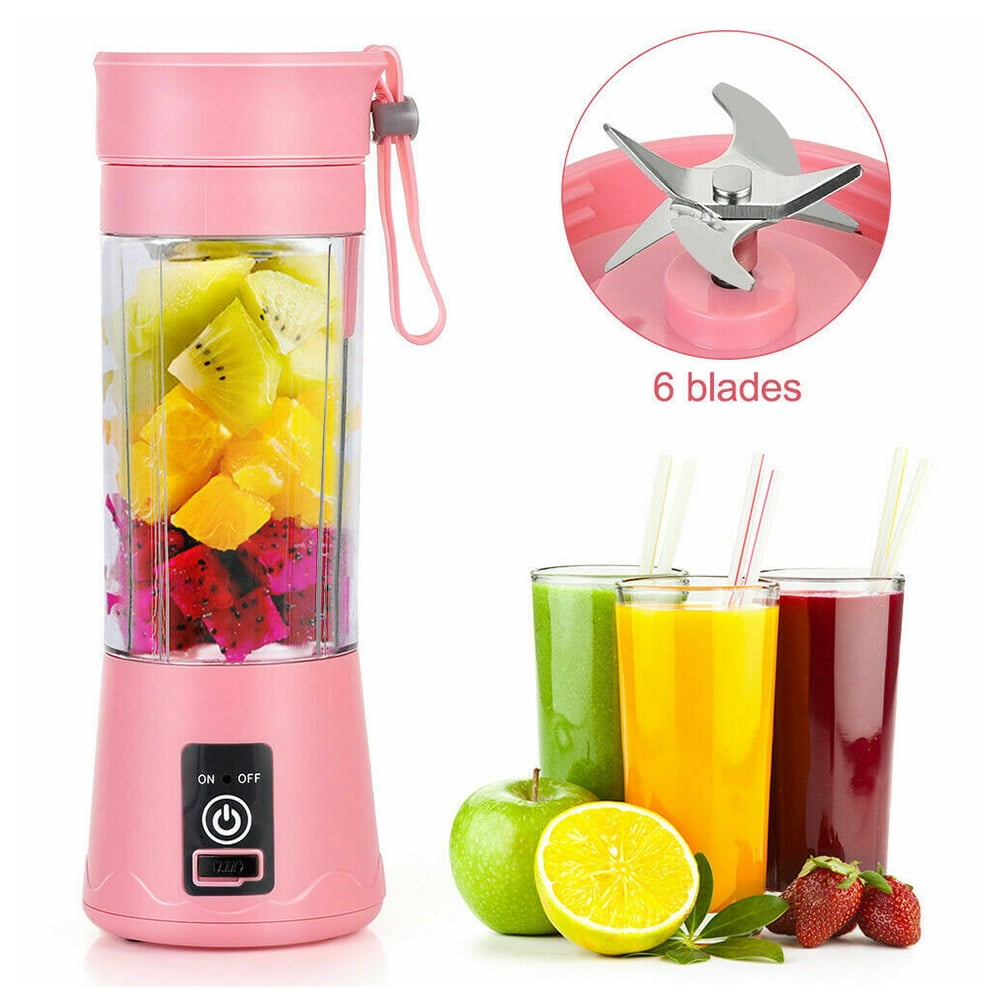 Mini Portable Blender,Smoothies Personal Blender Mini Shakes Juicer Cup USB Rechargeable With 6 blades,White V1189-WXFWAL-20260319-01212