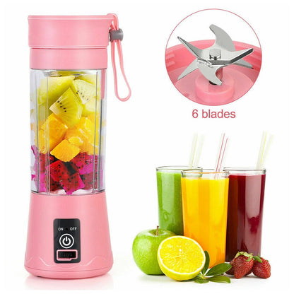 Mini Portable Blender,Smoothies Personal Blender Mini Shakes Juicer Cup USB Rechargeable With 6 blades,White V1189-WXFWAL-20260319-01212