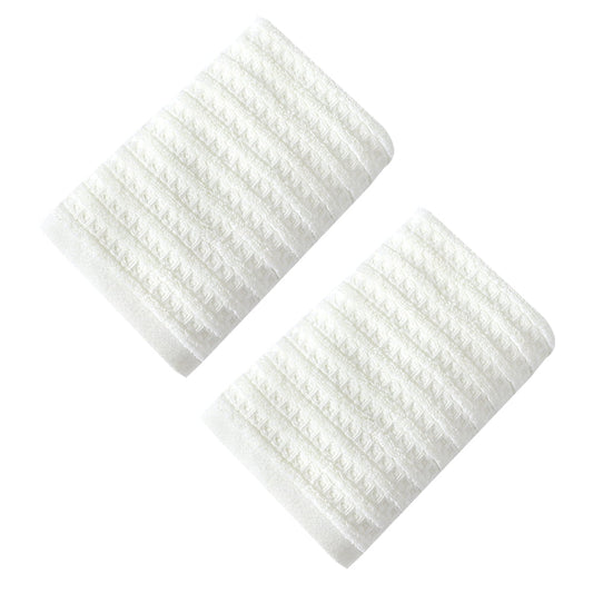 100% Cotton Soft and Absorbent Hand Towel-Waffle Hand Towels for Bathroom-Set of 2 Quick Drying Towels Milk V1189-WXFWAL-20260319-01247