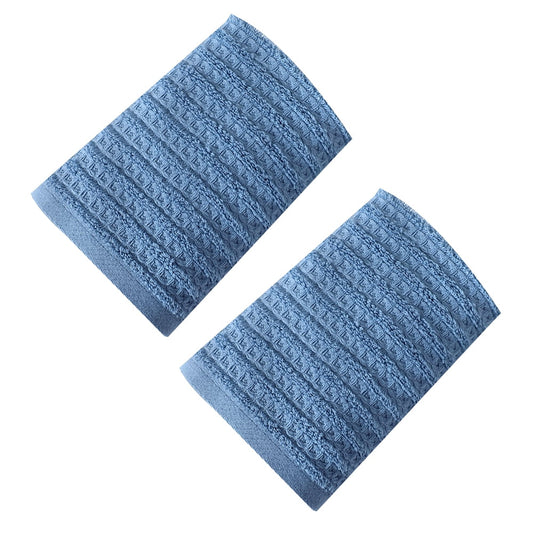 100% Cotton Soft and Absorbent Hand Towel-Waffle Hand Towels for Bathroom-Set of 2 Quick Drying Towels Sky V1189-WXFWAL-20260319-01248