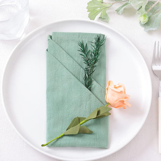 Holzlrgus Cotton Linen Napkins Bulk 17"x17" Stonewashed Cloth Dinner Napkins Rustic Thick Table Napkins for V1189-WXFWAL-20260319-01264