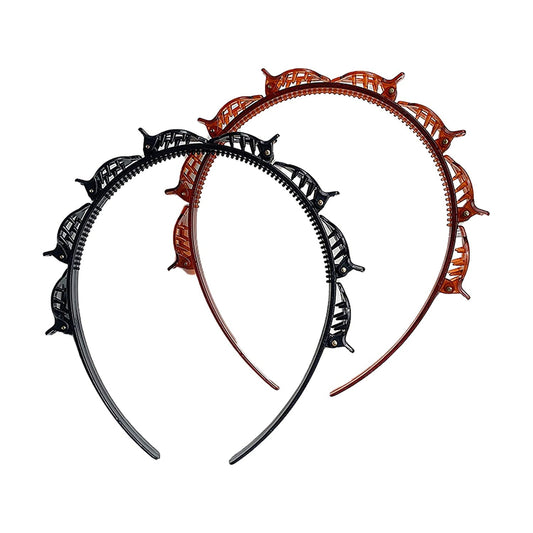Headbands for Women Head bands with Braided Hair Clips for Girls Thin Headband with Clips V1189-WXFWAL-20260319-01268