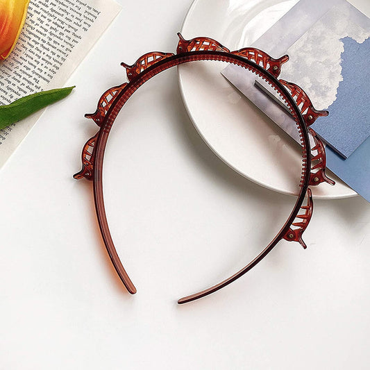 Headbands for Women Head bands with Braided Hair Clips for Girls Thin Headband with Clips V1189-WXFWAL-20260319-01268