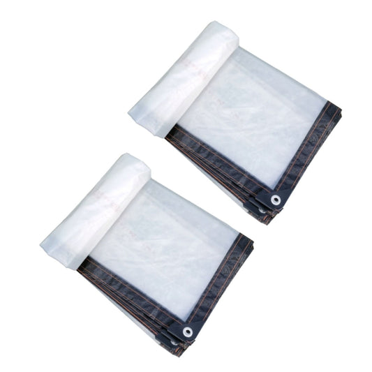 Clear Tarp Heavy Duty Tarp Cover Waterproof Tarpaulin with Grommets for Gardening Camping Traveling 39x39in, V1189-WXFWAL-20260319-01272
