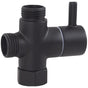 G1/2in 3 Way Brass Diverter Valve T-adapter Converter Black for Shower Head V1189-WXFWAL-20260319-01276