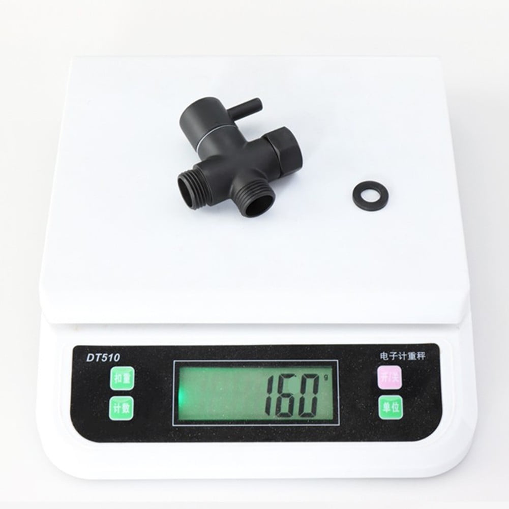 G1/2in 3 Way Brass Diverter Valve T-adapter Converter Black for Shower Head V1189-WXFWAL-20260319-01276