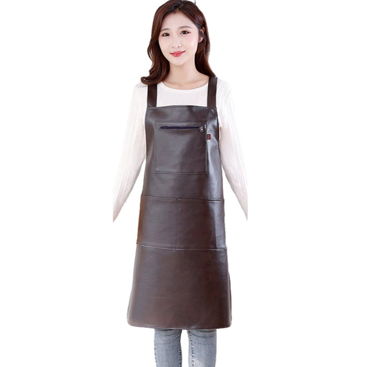 Waterproof Rubber Vinyl Apron - Heavy Duty Model - Stay Dry - Industrial Chemical Resistant Plastic - Leather V1189-WXFWAL-20260319-01338