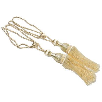 Bosisa 2pcs Large Tie Backs Ball Tassel Curtain Rope Tieback Gold V1189-WXFWAL-20260319-01342
