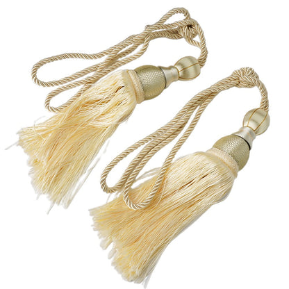 Bosisa 2pcs Large Tie Backs Ball Tassel Curtain Rope Tieback Gold V1189-WXFWAL-20260319-01342