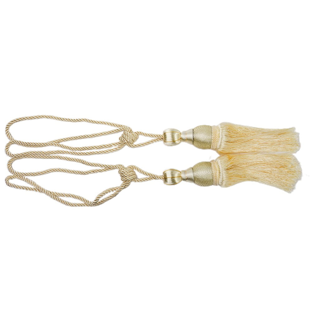 Bosisa 2pcs Large Tie Backs Ball Tassel Curtain Rope Tieback Gold V1189-WXFWAL-20260319-01342