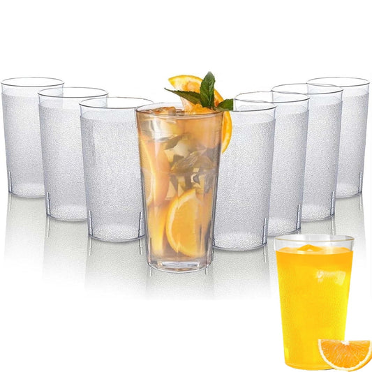12oz Tumbler Beverage Cups, Clear Plastic Cup, Stackable Drinking Cups, Drink Tumblers for Hotel Cafe, Party V1189-WXFWAL-20260319-01346