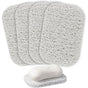 Lierteer 5PCS Shower Soap Bar Saver Lift Holder Dish Sponge Rack Tray Fast Dry Non-Slip white V1189-WXFWAL-20260319-01348