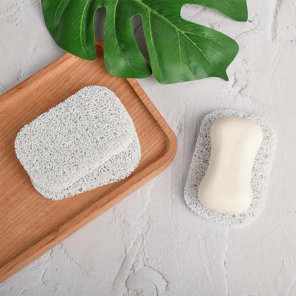 Lierteer 5PCS Shower Soap Bar Saver Lift Holder Dish Sponge Rack Tray Fast Dry Non-Slip white V1189-WXFWAL-20260319-01348