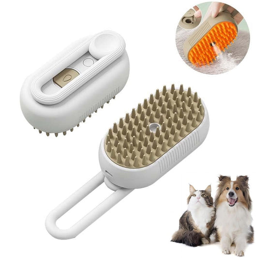 Cat Steam Brush, 3 in 1 Self Cleaning Cat Steamy Pet Brush Steamer Brush for Massage for Removing Tangled and V1189-WXFWAL-20260319-01354