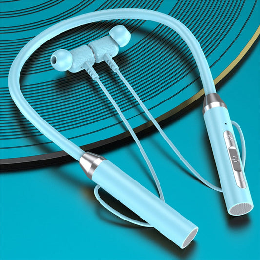 Neckband Bluetooth Headphones Wireless Earbuds with Microphone Flashlight Around the Neck Waterproof Sport V1189-WXFWAL-20260319-01358