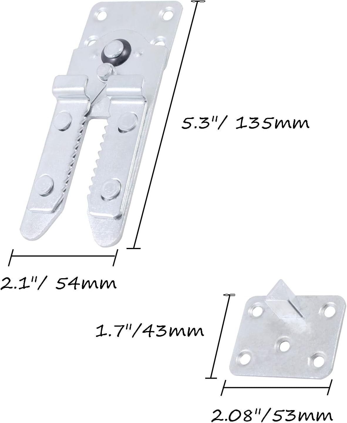 Sectional Couch Connectors, Heavy Duty Sofa Alligator Clamps Joint Clip for Modular Couch Furniture 2 Pcs V1189-WXFWAL-20260319-01361