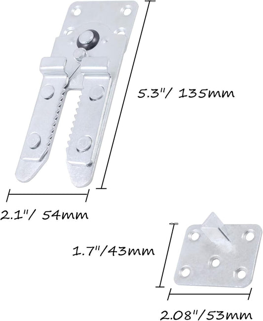 Sectional Couch Connectors, Heavy Duty Sofa Alligator Clamps Joint Clip for Modular Couch Furniture 2 Pcs V1189-WXFWAL-20260319-01361