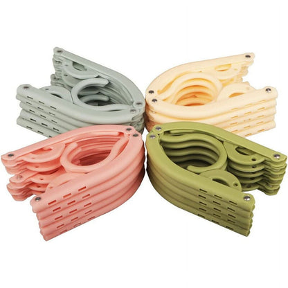 NeveLance Foldable Drying PP Material Travel Clothes Hangers, 20 Pieces V1189-WXFWAL-20260319-01381