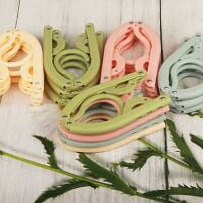 NeveLance Foldable Drying PP Material Travel Clothes Hangers, 20 Pieces V1189-WXFWAL-20260319-01381