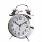Bedside Traditional Classic Saxon Wind Up Double Bell Alarm Clock Chrome V1189-WXFWAL-20260319-01384