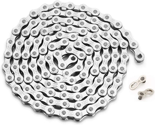 6/7/8-Speed Bicycle Chain 1/2 x 3/32 Inch - 116 Links V1189-WXFWAL-20260319-01385