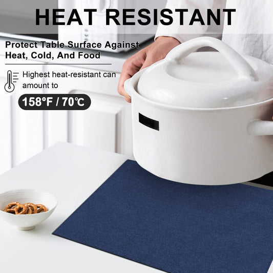Cloth Placemats Set of 6, Cotton Linen Blend Machine Washable Durable Linen Table Mats, Heat Resistant V1189-WXFWAL-20260319-01388