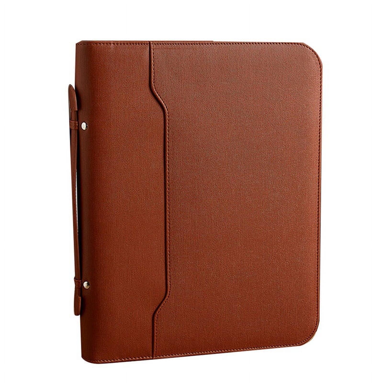Zippered Portfolio Organizer, Leather Padfolio Binder, Professional Business Binder, Organizer for /Document V1189-WXFWAL-20260319-01465