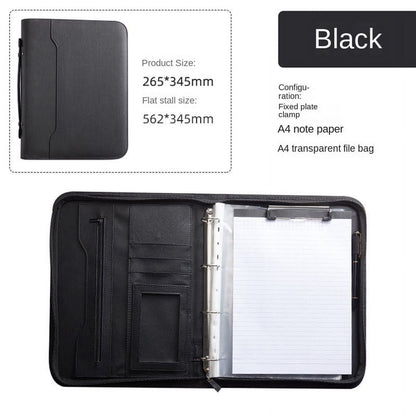 Zippered Portfolio Organizer, Leather Padfolio Binder, Professional Business Binder, Organizer for /Document V1189-WXFWAL-20260319-01465