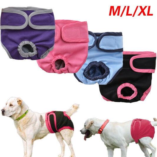 Comfortable Dog Underwear Dog Diapers Pants Male Female to Put On/Off Breathable Physiological Pants Reusable V1189-WXFWAL-20260319-01473