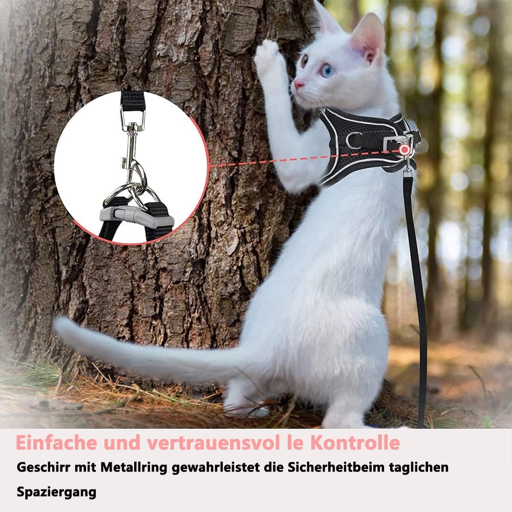 Escape-Proof Cat Harness & Leash Set for Cats, Kittens, Dogs, Puppies - XXS Size V1189-WXFWAL-20260319-01531