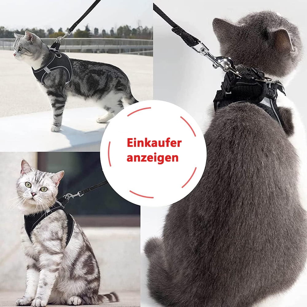 Escape-Proof Cat Harness & Leash Set for Cats, Kittens, Dogs, Puppies - XXS Size V1189-WXFWAL-20260319-01531