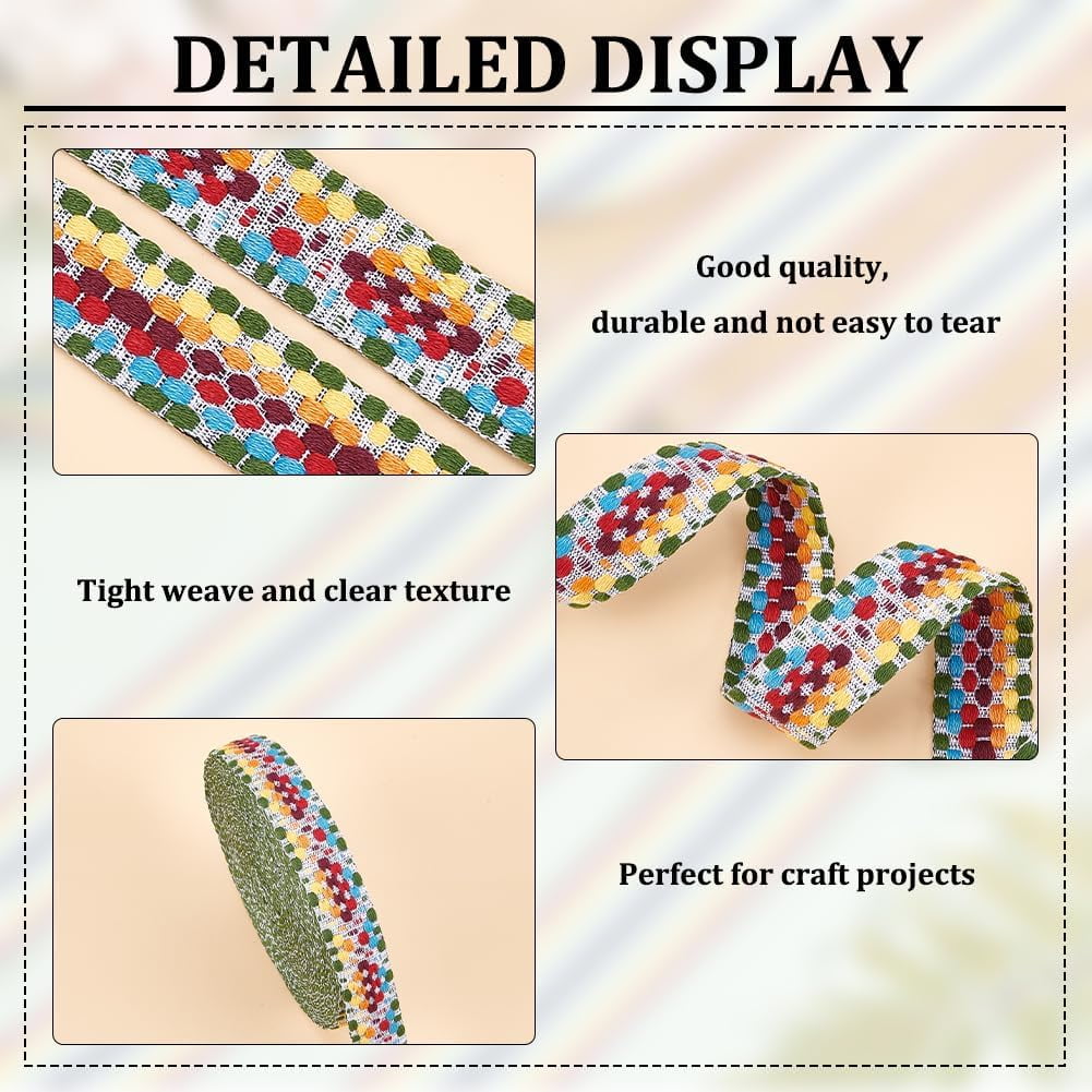 5 Yards Polycotton Jacquard Arrow Ribbon Clothes Accessories Olive 1-1/2 inch(38mm) V1189-WXFWAL-20260319-01544