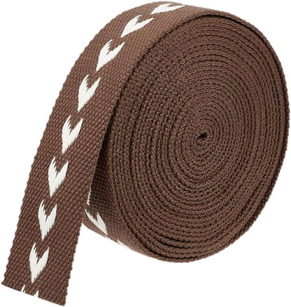 5 Yards Polycotton Jacquard Arrow Ribbon Clothes Accessories Olive 1-1/2 inch(38mm) V1189-WXFWAL-20260319-01545