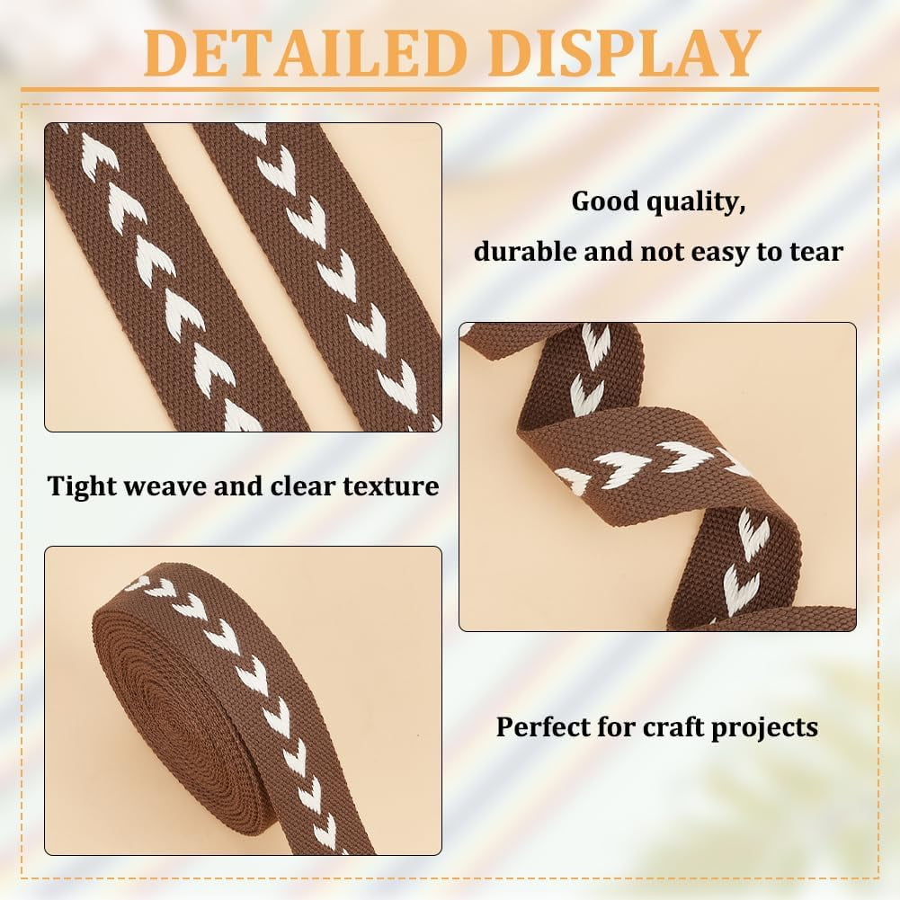 5 Yards Polycotton Jacquard Arrow Ribbon Clothes Accessories Olive 1-1/2 inch(38mm) V1189-WXFWAL-20260319-01545