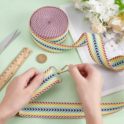5 Yards Polycotton Jacquard Arrow Ribbon Clothes Accessories Olive 1-1/2 inch(38mm) V1189-WXFWAL-20260319-01549