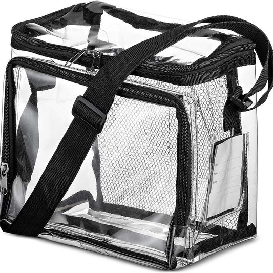 Tutuviw Clear Lunch Bags for Correctional Officers Plastic Transparent Lunch Tote Stadium Bags with V1189-WXFWAL-20260319-01586